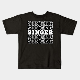 Singing. Singer. Kids T-Shirt